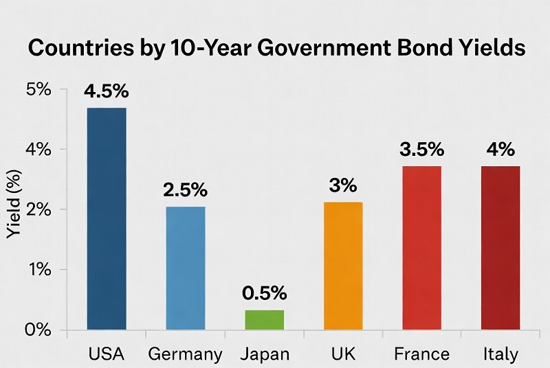 Countries by 10-Year Government Bond Yields