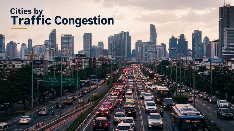  Top 100 Cities by Traffic Congestion in 2026
