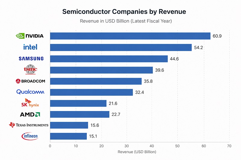 Top 100 Semiconductor Companies by Revenue, 2026