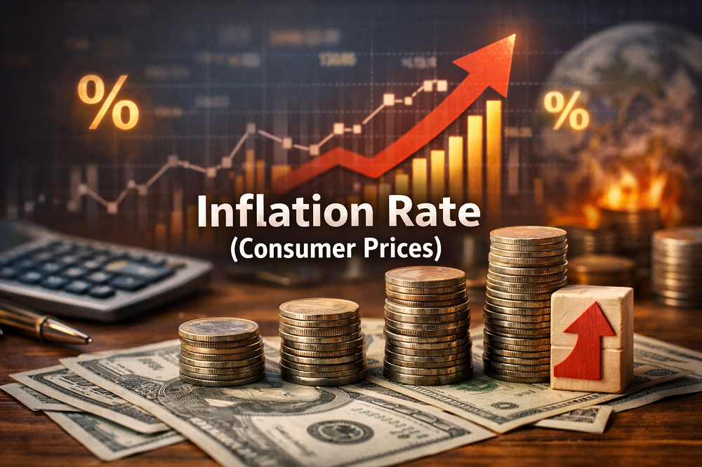 Top 100 Countries by Inflation Rate (Consumer Prices), Latest Year