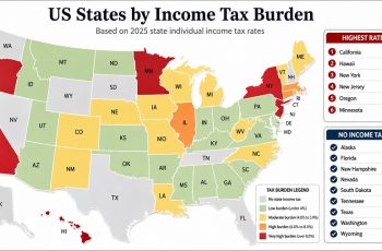 US States by Income Tax Burden