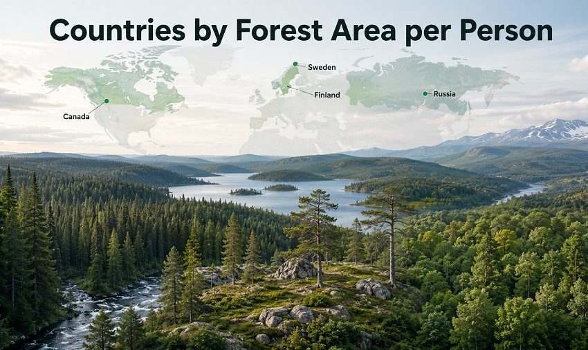 Countries by Forest Area per Person