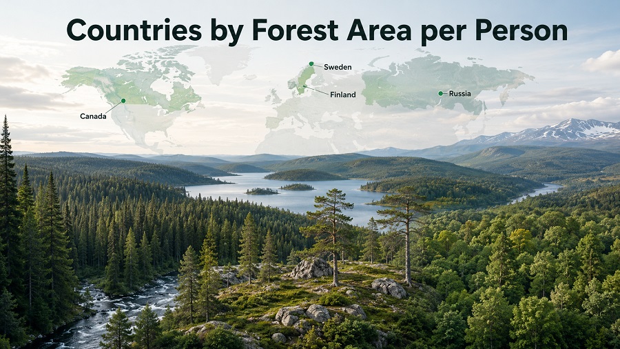 Countries by Forest Area per Person