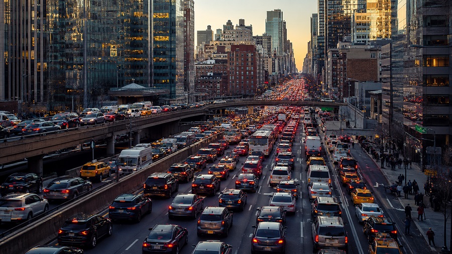 Ranking of U.S. cities by traffic congestion