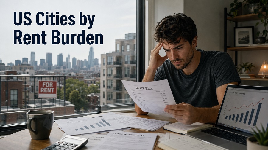 US Cities by Rent Burden