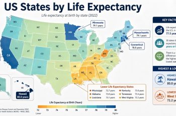 US States by Life Expectancy
