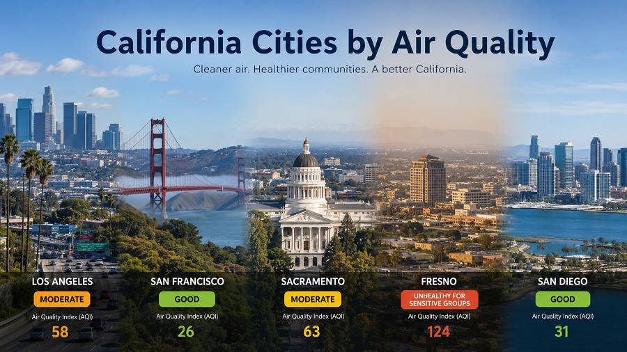 California Cities by Air Quality