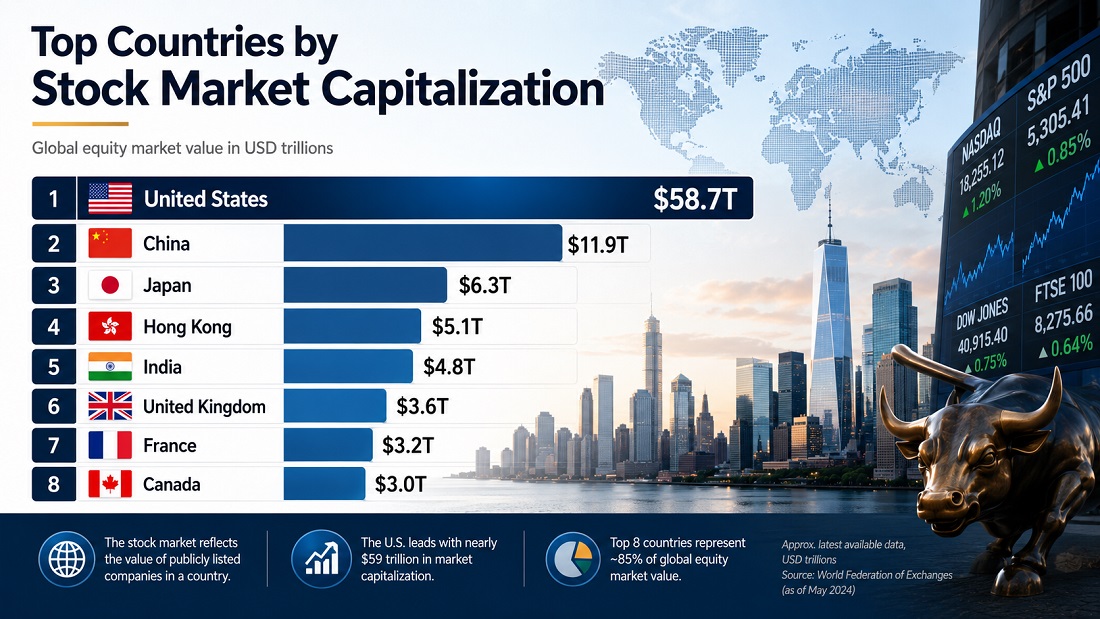 Countries by Stock Market Capitalization as a Share of GDP, 2026 Snapshot