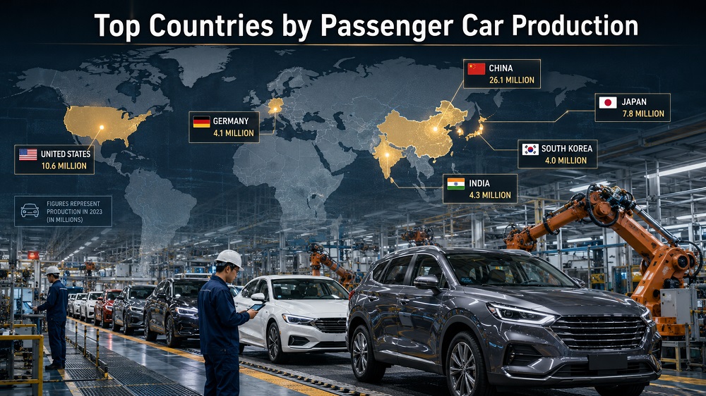 Top Countries by Passenger Car Production