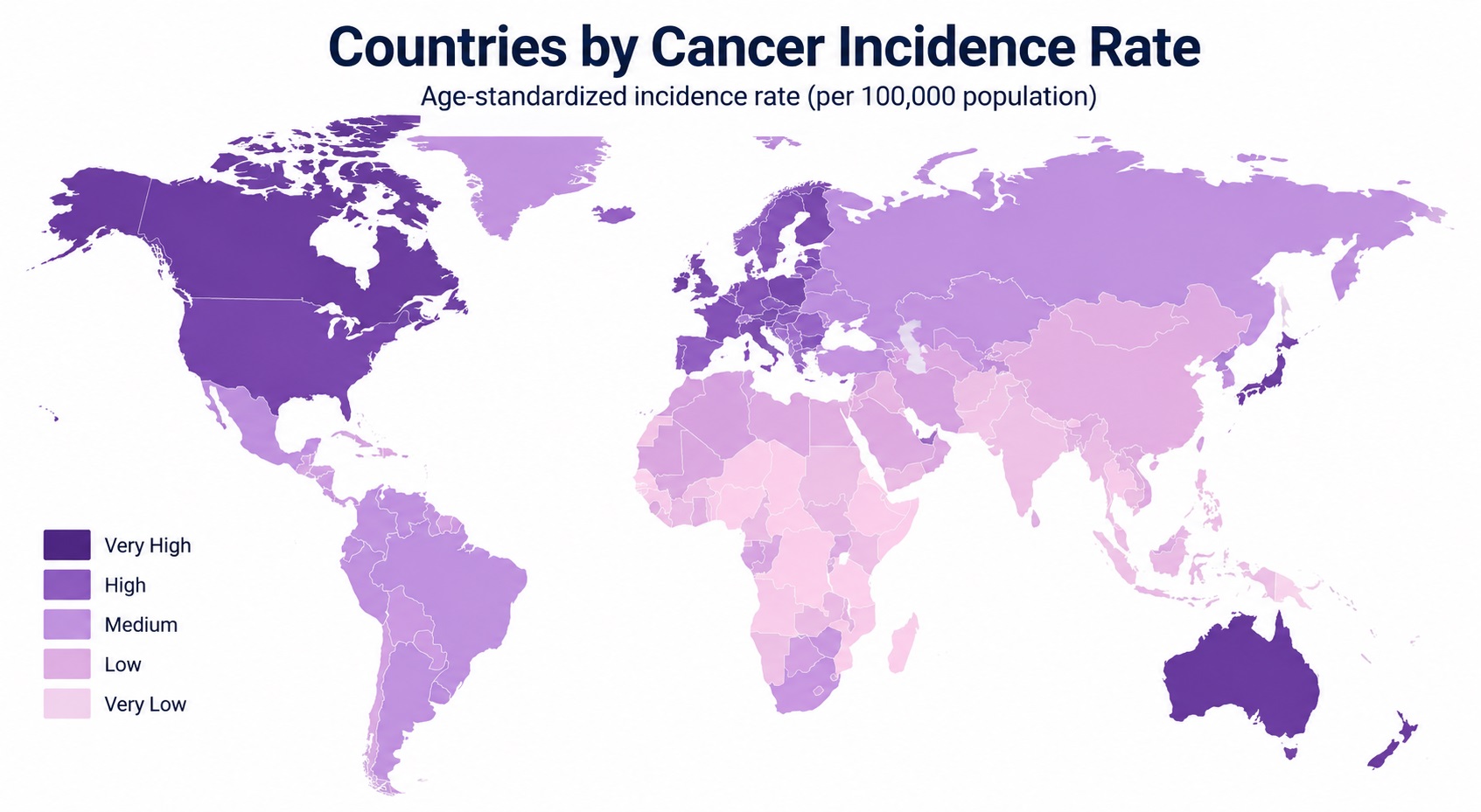 Countries by Cancer Incidence Rate