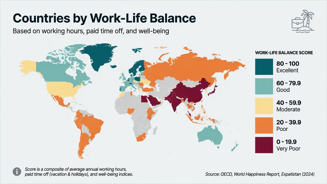 Countries by Work-Life Balance