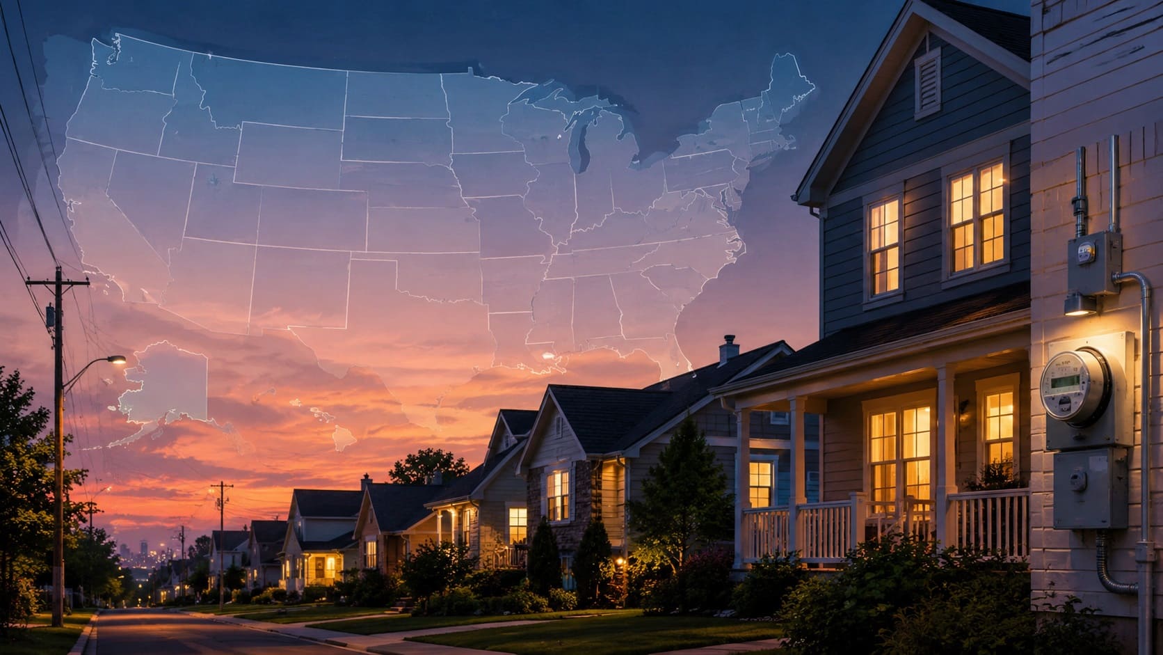 Average Monthly Residential Electricity Bill by State