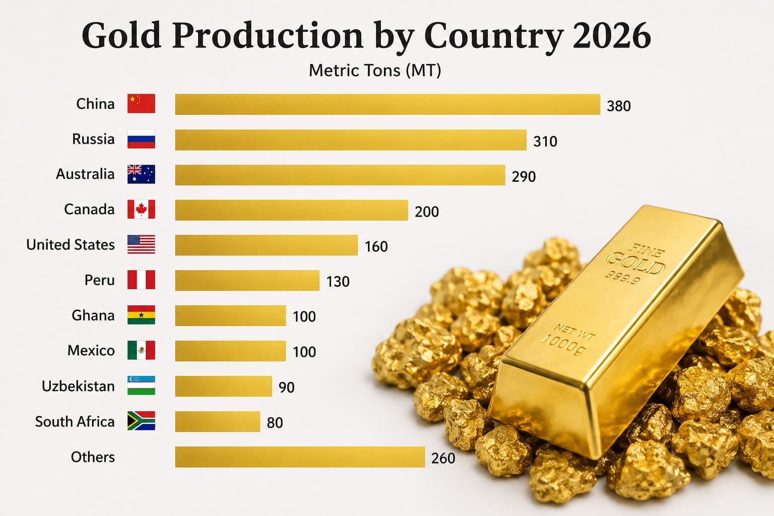 Gold Production by Country