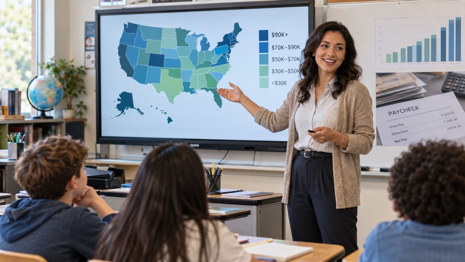 Average Public School Teacher Salary by State