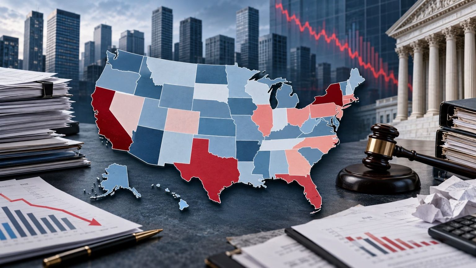 Business Bankruptcy Filings by U.S. State