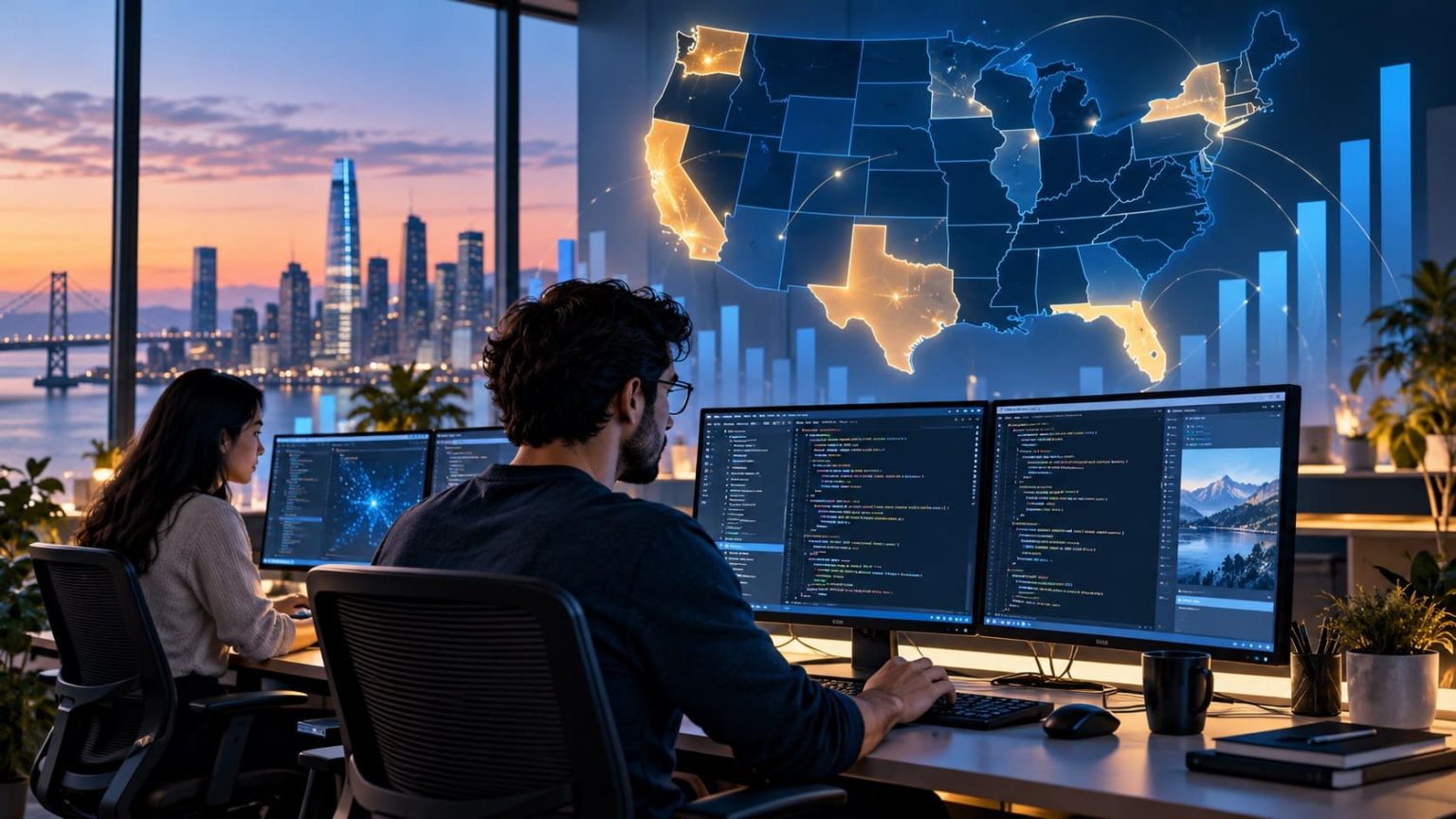 Highest-Paying U.S. States for Software Developers